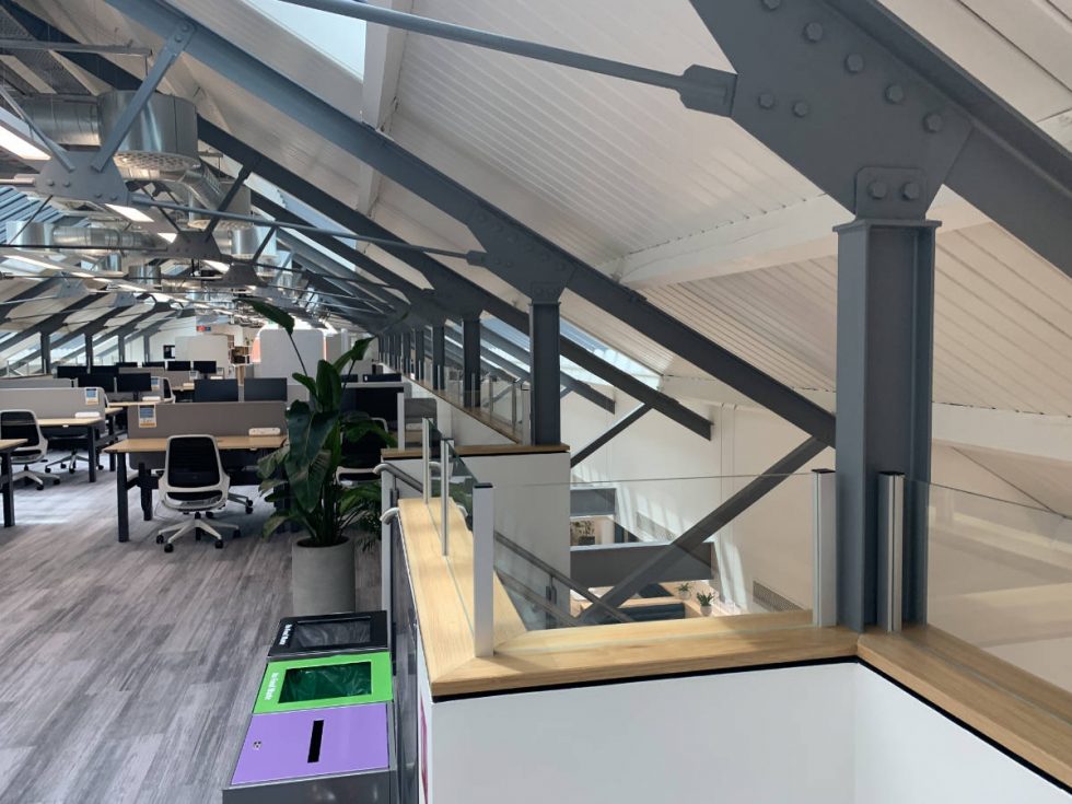 glass partition office room