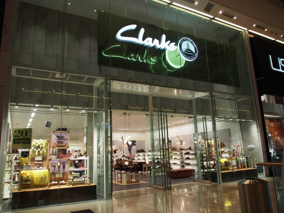 Clarks shop front