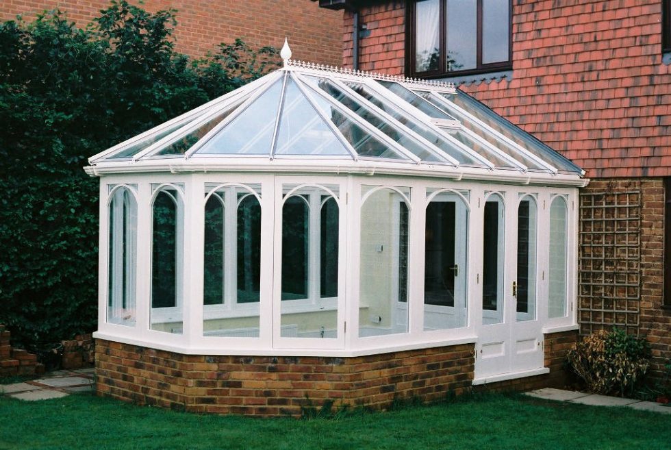 completed conservatory from the outside