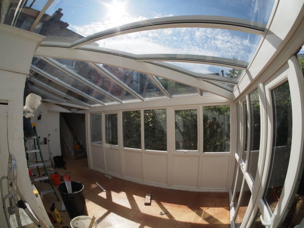 inside a conservatory